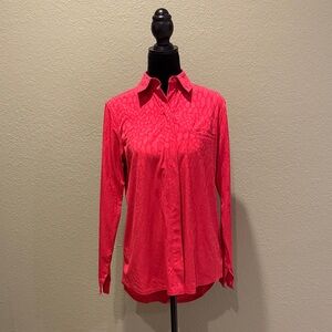 Vibrant Red Long Sleeve Shirt